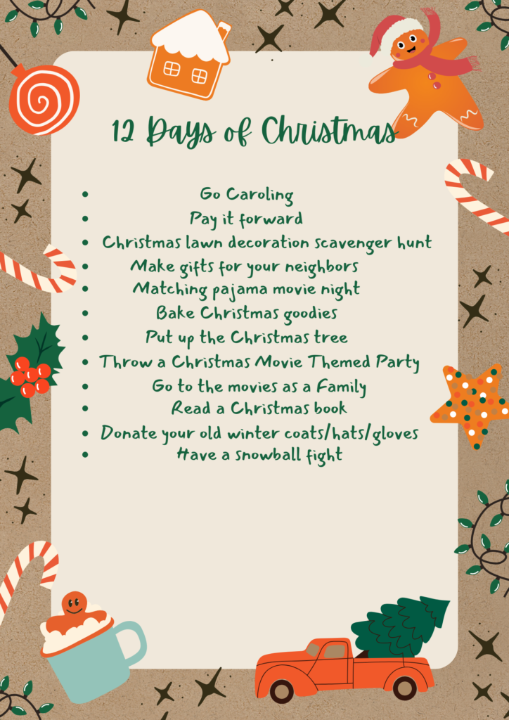 12 Days of Christmas List 3